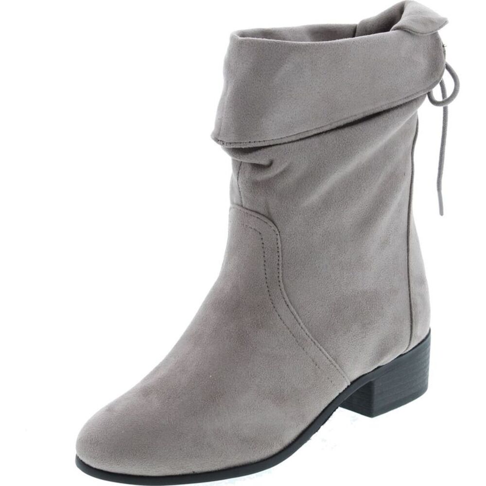 Soda Kimmy Grey Womens boots 8.5 NEW